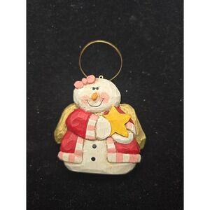 Eddie Walker Midwest Of Cannon Falls Angel W/Gold Halo Holding A Star Ornament